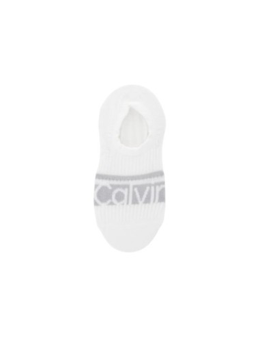 Calvin Klein Jeans chaussettes footie femme blanches lot 2