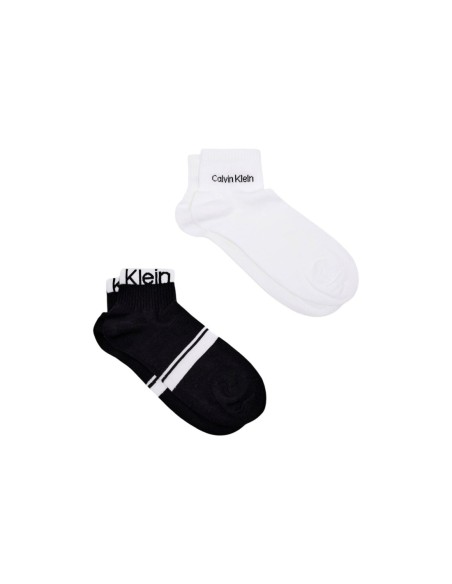 Chaussettes quarter logo noires CKJ – lot de 2