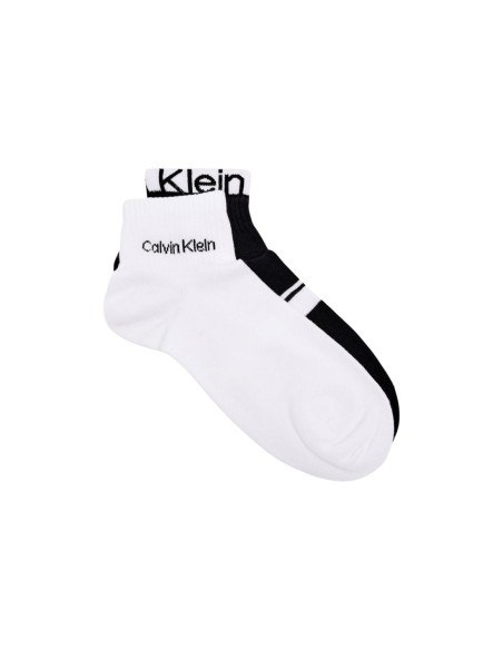 Chaussettes quarter logo noires CKJ – lot de 2
