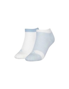 Calvin Klein Jeans chaussettes femme bleu azur lot 2