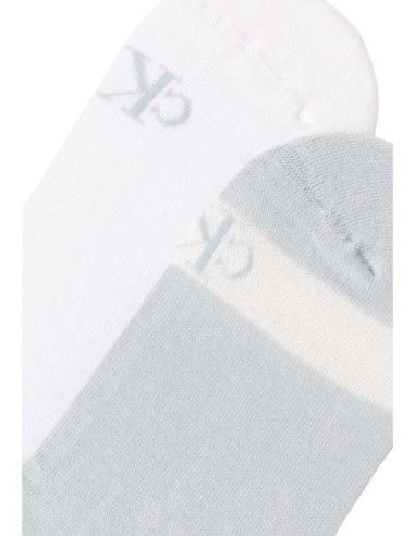 Calvin Klein Jeans chaussettes femme bleu azur lot 2
