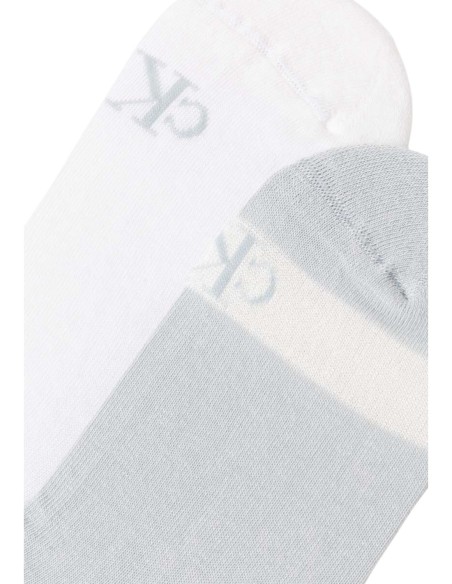Calvin Klein Jeans chaussettes femme bleu azur lot 2