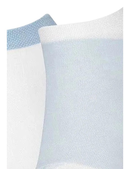 Calvin Klein Jeans chaussettes femme bleu azur lot 2