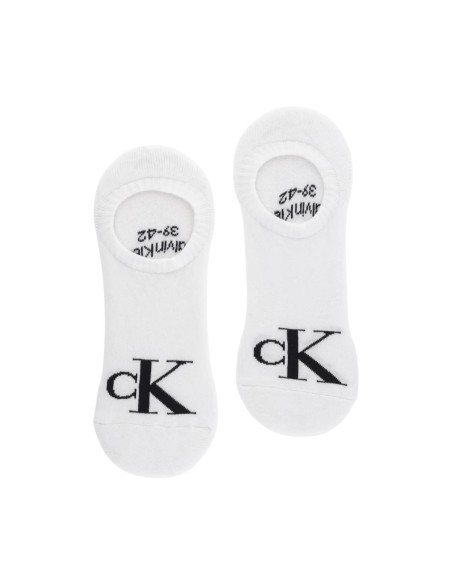 Chaussettes footie blanches CKJ – lot de 2 high cut