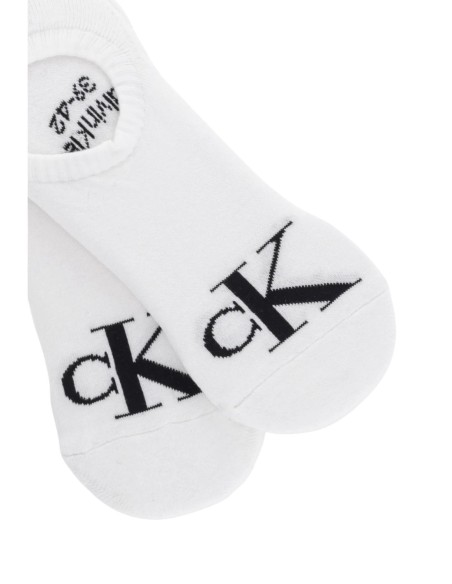 Chaussettes footie blanches CKJ – lot de 2 high cut