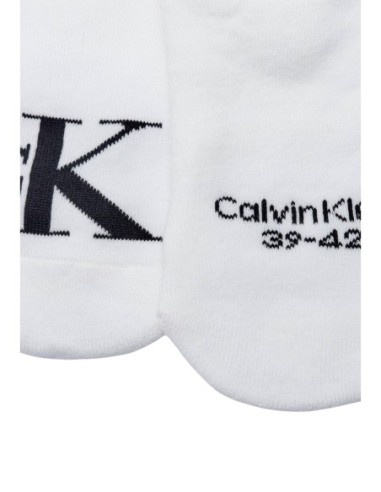 Chaussettes footie blanches CKJ – lot de 2 high cut