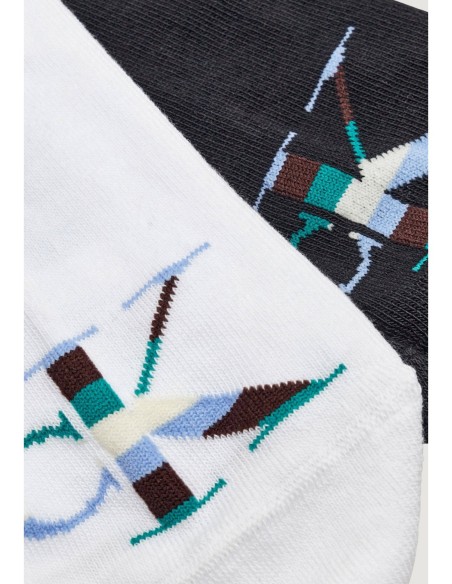 Chaussettes sneaker blanches CKJ – lot de 2 light comfort