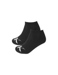 Chaussettes sneaker noires CKJ – lot de 2 monogram