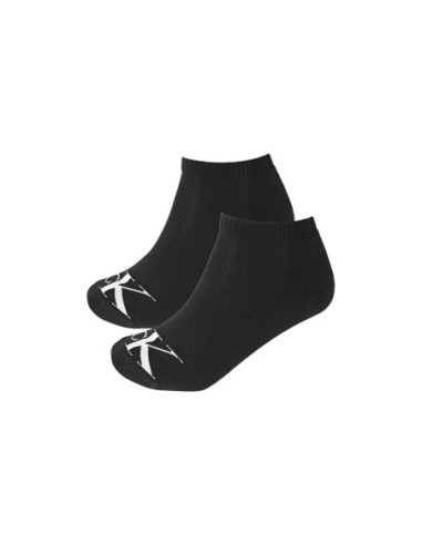 Chaussettes sneaker noires CKJ – lot de 2 monogram