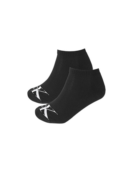 Chaussettes sneaker noires CKJ – lot de 2 monogram
