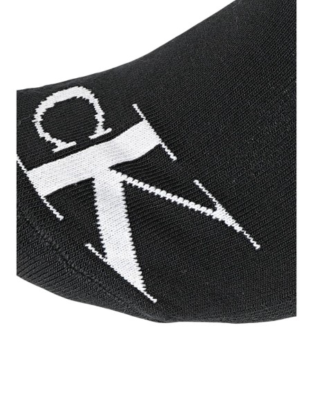 Chaussettes sneaker noires CKJ – lot de 2 monogram
