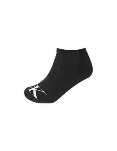 Chaussettes sneaker noires CKJ – lot de 2 monogram