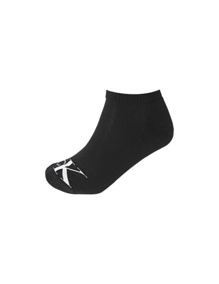 Chaussettes sneaker noires CKJ – lot de 2 monogram