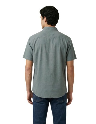 Calvin Klein Jeans chemise homme verte lin