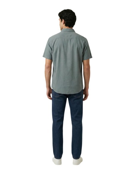 Calvin Klein Jeans chemise homme verte lin