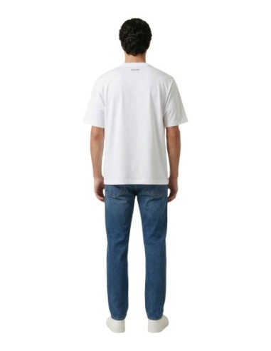 Calvin Klein Jeans t-shirt homme blanc imprimé