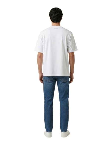 Calvin Klein Jeans t-shirt homme blanc imprimé
