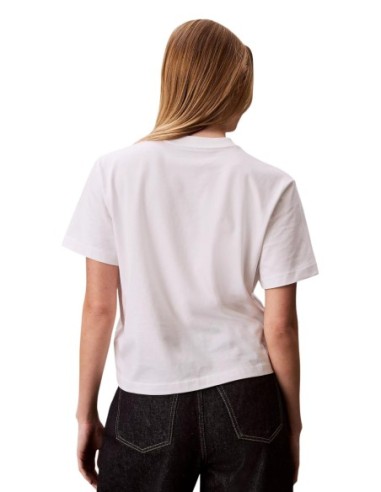 Calvin Klein Jeans t-shirt femme blanc imprimé