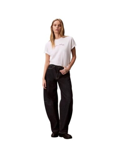 Calvin Klein Jeans t-shirt femme blanc imprimé