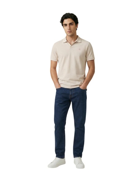 Calvin Klein Jeans polo homme beige coton
