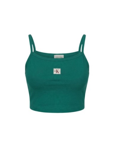 Calvin Klein Jeans top femme vert à bretelles