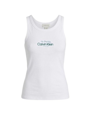Calvin Klein Jeans débardeur femme blanc
