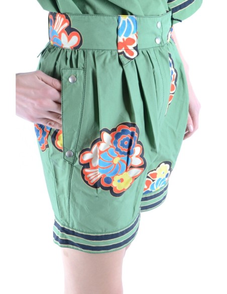 Philosophy short femme vert floral