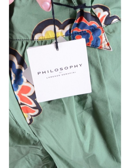 Philosophy short femme vert floral