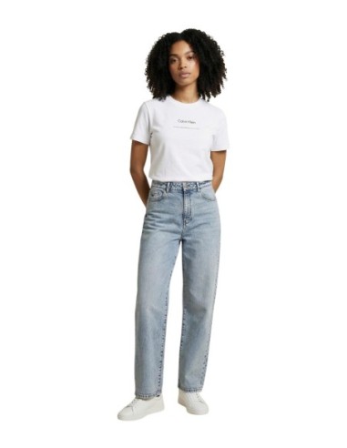 Calvin Klein Jeans t-shirt femme blanc imprimé