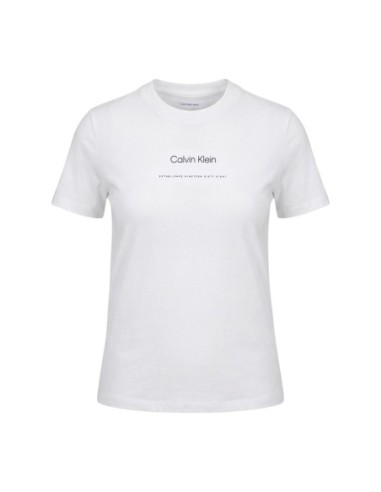 Calvin Klein Jeans t-shirt femme blanc imprimé