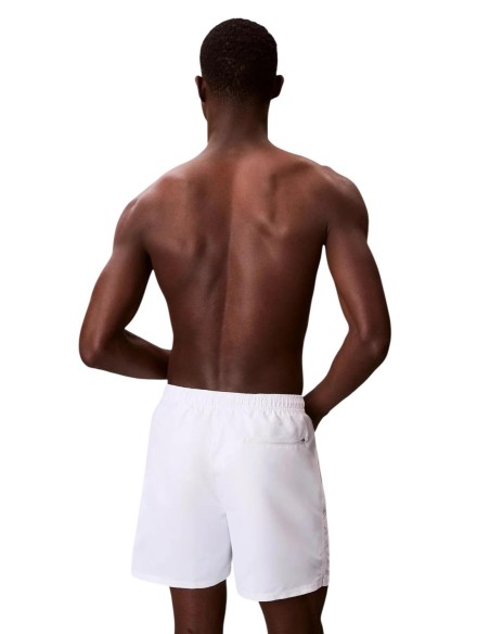 Calvin Klein Jeans short de bain homme blanc imprimé