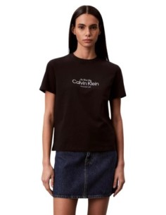 Calvin Klein Jeans t-shirt femme noir imprimé
