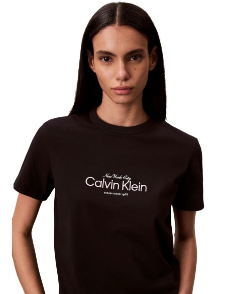 Calvin Klein Jeans t-shirt femme noir imprimé