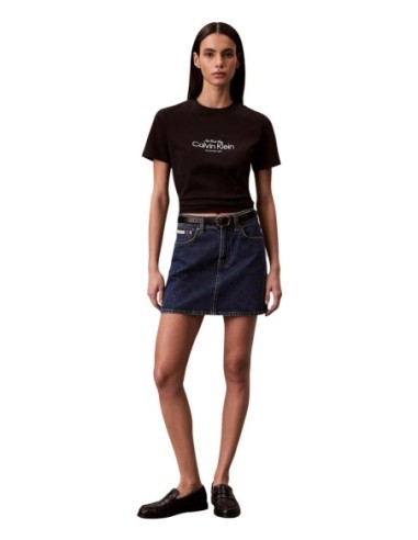 Calvin Klein Jeans t-shirt femme noir imprimé