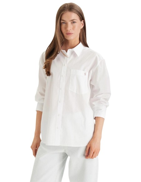 Calvin Klein Jeans chemise femme blanche coton