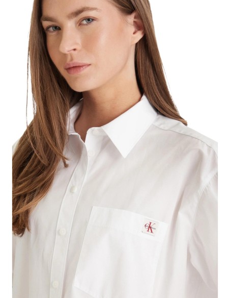 Calvin Klein Jeans chemise femme blanche coton