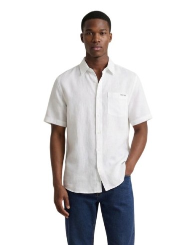 Calvin Klein Jeans chemise homme blanche lin