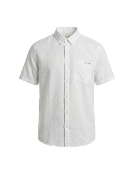 Calvin Klein Jeans chemise homme blanche lin
