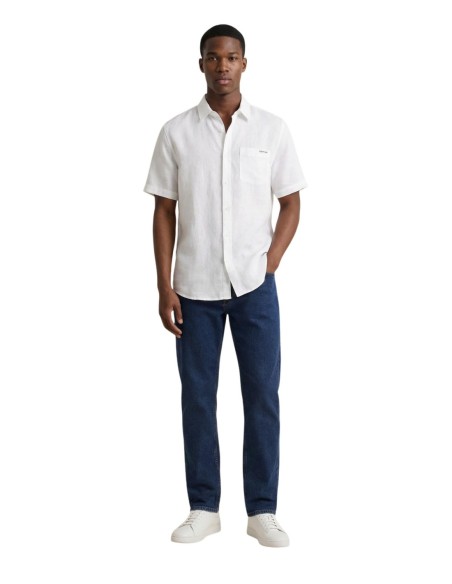 Calvin Klein Jeans chemise homme blanche lin