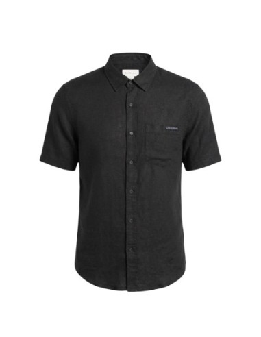 Calvin Klein Jeans chemise homme noire lin