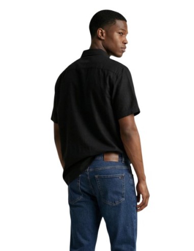 Calvin Klein Jeans chemise homme noire lin