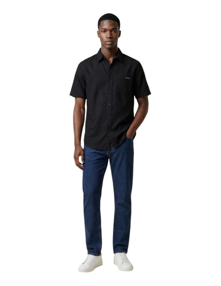 Calvin Klein Jeans chemise homme noire lin