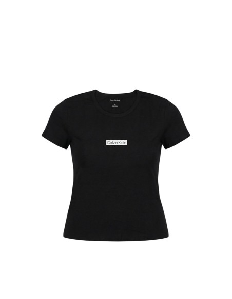 Calvin Klein Jeans t-shirt femme noir stretch