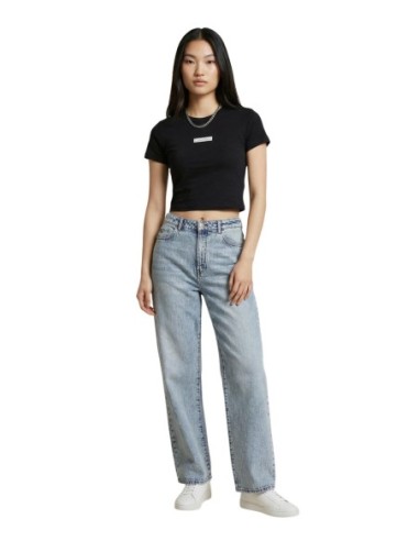 Calvin Klein Jeans t-shirt femme noir stretch