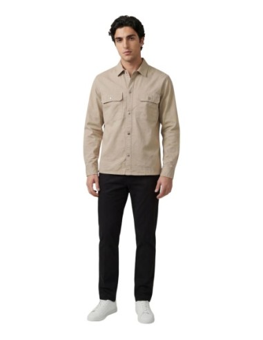 Calvin Klein Jeans chemise homme beige manches longues