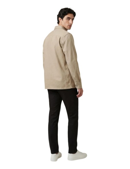 Calvin Klein Jeans chemise homme beige manches longues