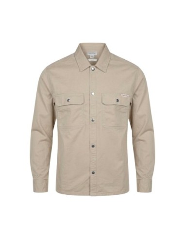 Calvin Klein Jeans chemise homme beige manches longues