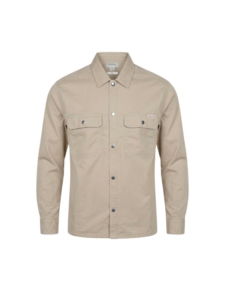 Calvin Klein Jeans chemise homme beige manches longues