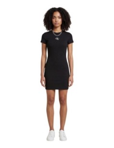 Calvin Klein Jeans robe femme noire imprimée