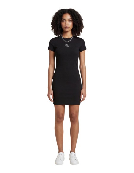 Calvin Klein Jeans robe femme noire imprimée